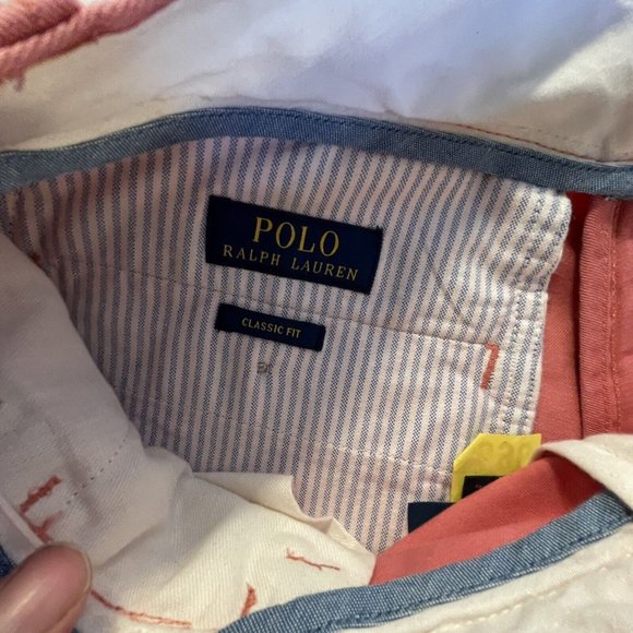 Polo Ralph Lauren size 32x32 (32x30) Flat Front Pants NEW NWT Pink - Picture 5 of 7